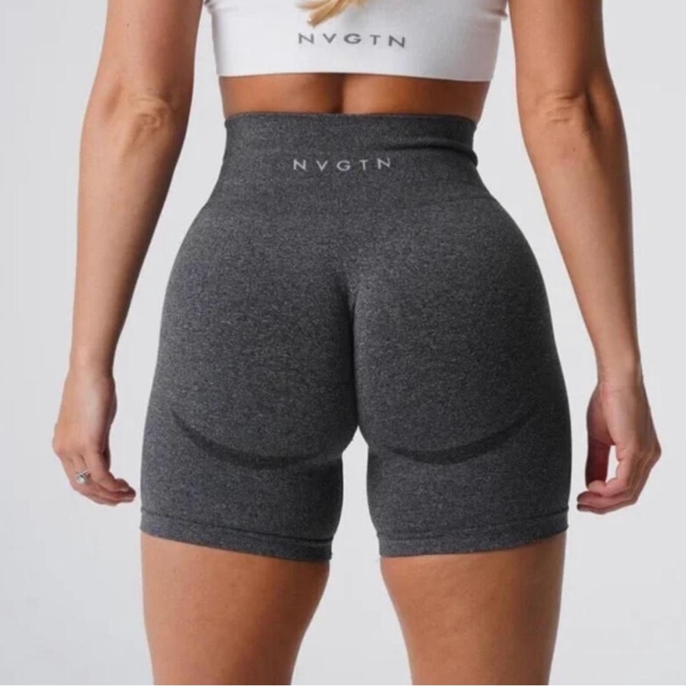 NVGTN Women's Gray High-Waisted Shorts